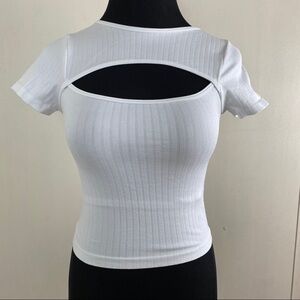 Stretchy Peekaboo Crop Top